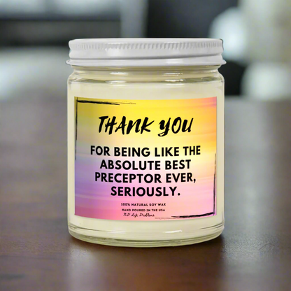 Preceptor Thank You Candle