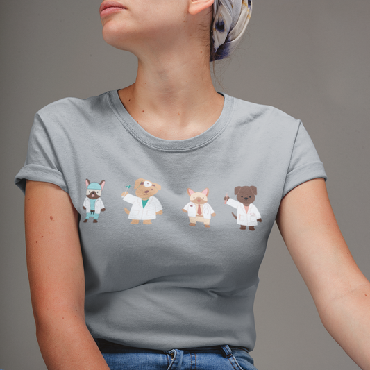 Cute Doctors Tee, Dog Doctor T-shirt, cute medical gift, Dogtor, resident graduation gift, medical student, Dog lover tee, Healthcare dogs, Nurse gift