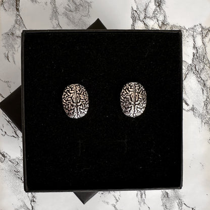 Silver Brain Stud Earrings, great gift for Neurology , Neurosurgery, Neurosurgeon, neurologists, neuro nurse, NP, PA