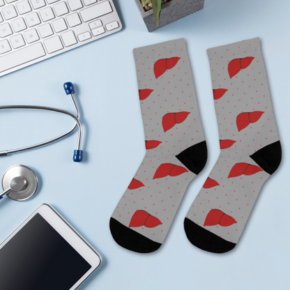 Liver socks, hepatology, hepatobiliary, doctor socks, nurse socks, surgeon gift.