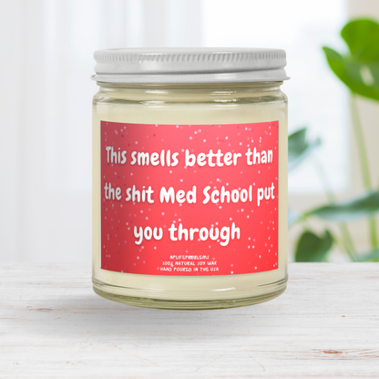 Medical student graduation candle, Medical student gift, graduation gift.