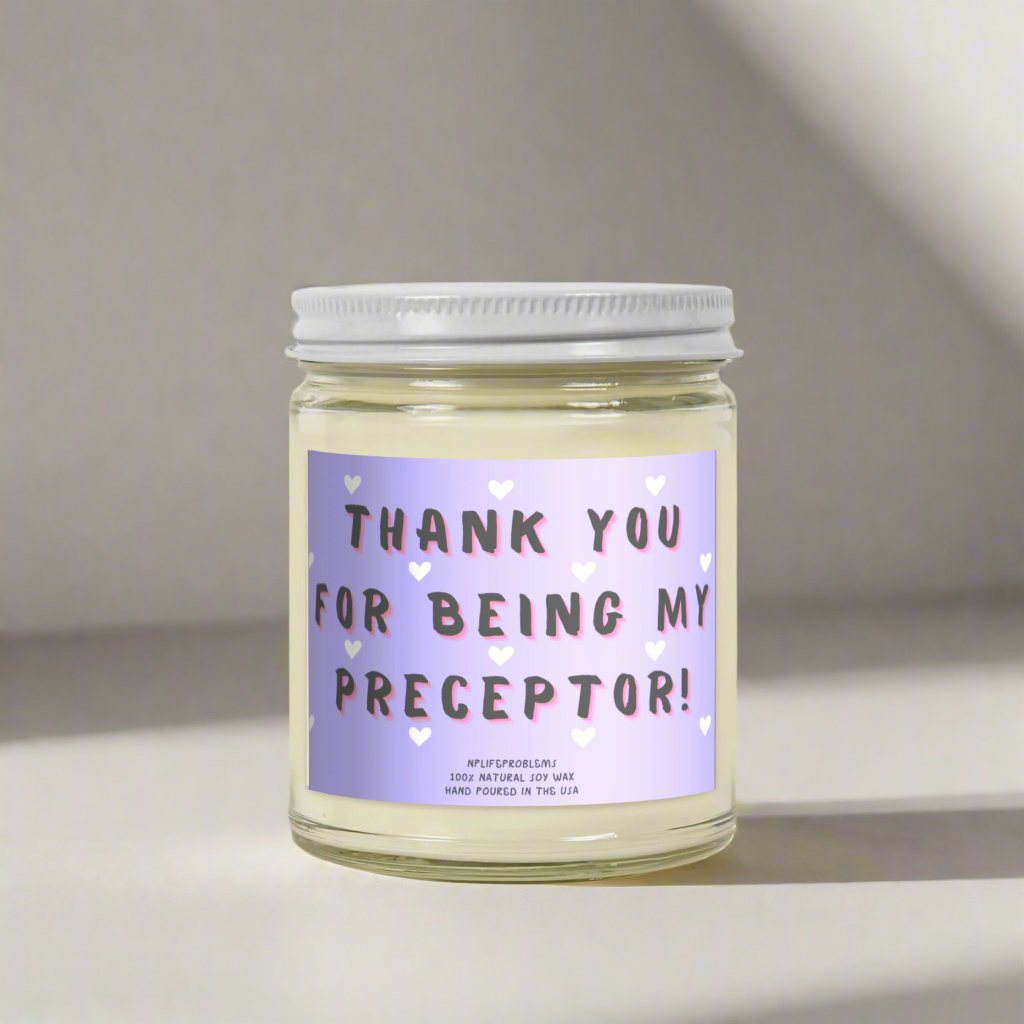 Nurse Preceptor Gift Candle, Thank You Gift for Nurse Practitioner Preceptor, Appreciation Candle for RN, FNP, New Grad NP, Teacher Gift, Nursing Mentor Candle