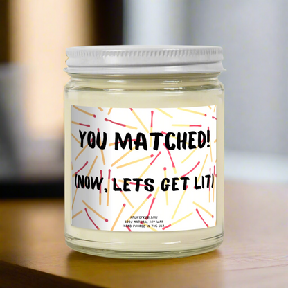 Match day candle, Match day gift, Med school graduation, Fellowship Match, Residency Match gift