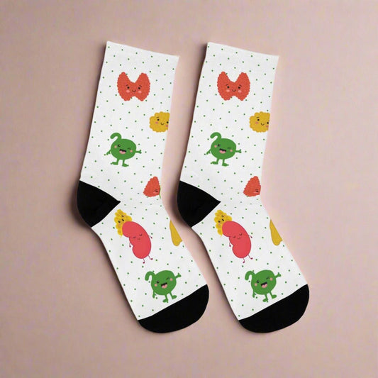 Endocrine socks, Endocrinology, thyroid, pancreas, adrenals, pineal gland, thymus, Resident gift, endocrine NP, diabetes doctor, hormones