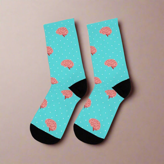 Blue Neurology, Neurologist socks, Neurosurgery, Brain