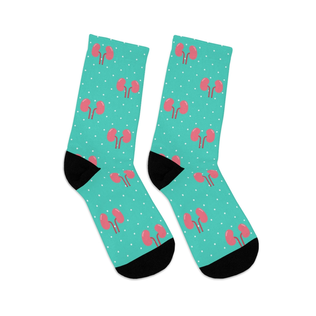 Blue Kidney Nephrology/ Urology socks, Nephrologist, urologist, urology resident, urology nurse gift.