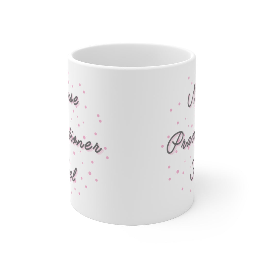 Pink and grey Nurse Practitioner Fuel mug, NP gift, Graduation, new grad NP, coworker gift.