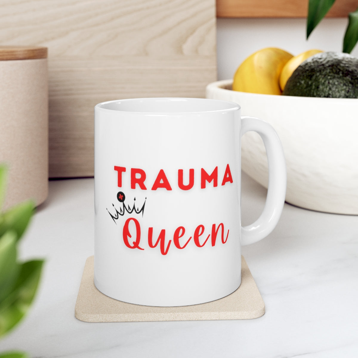 Trauma Queen mug, trauma nurse, ER nurse, Trauma surgeon, emergecy room doctor, Surgeon mug, resident, surgery, general surgery, doctor gift.