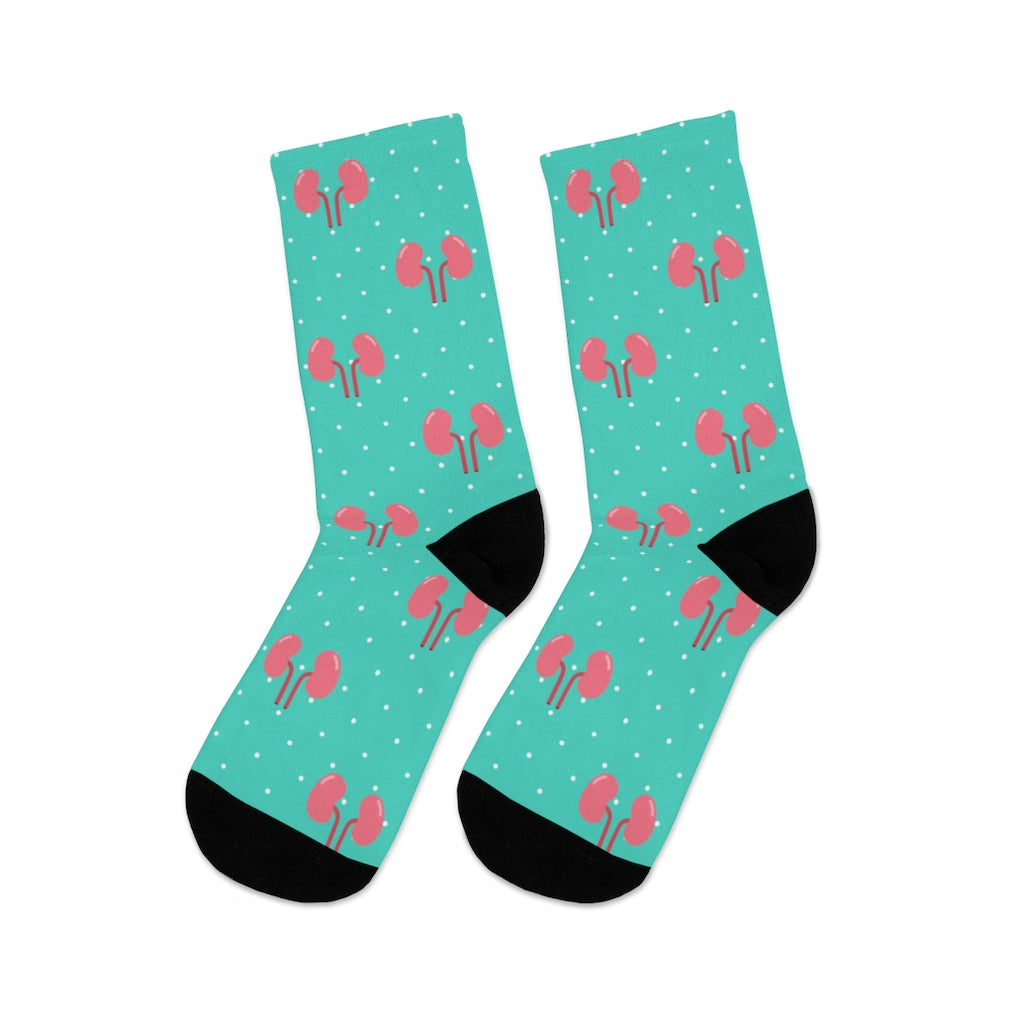 Blue Kidney Nephrology/ Urology socks, Nephrologist, urologist, urology resident, urology nurse gift.