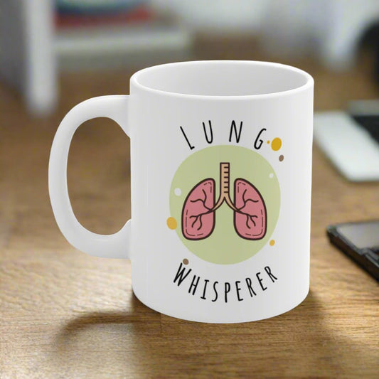 Lung Whisperer Mug, Pulmonology, Pulmonologist, Respiratory Therapist, Lung Transplant gift