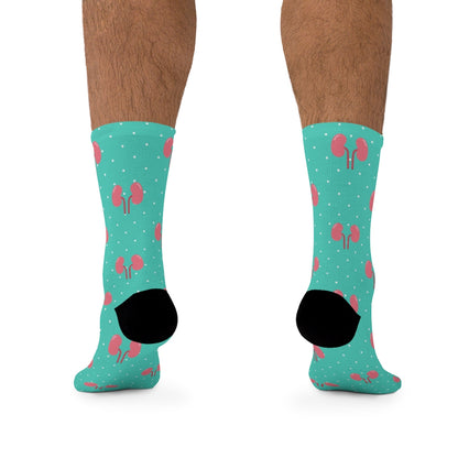 Blue Kidney Nephrology/ Urology socks, Nephrologist, urologist, urology resident, urology nurse gift.