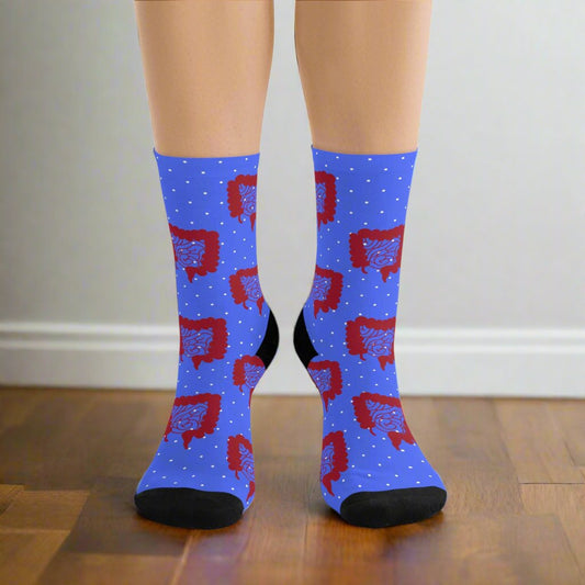 Colon pattern, Colorectal socks, Colon, surgeon gift, general surgery, gastrointestinal doctor, doctor socks.