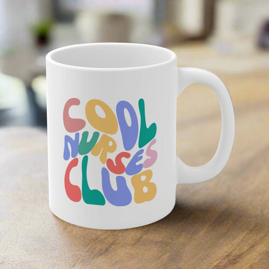 COOL nurses club, Nurse mug, graduation gift, nursing school graduation, new grad nurse, RN, BSN, fun nurse mug, new nurse gift, coworker gift.