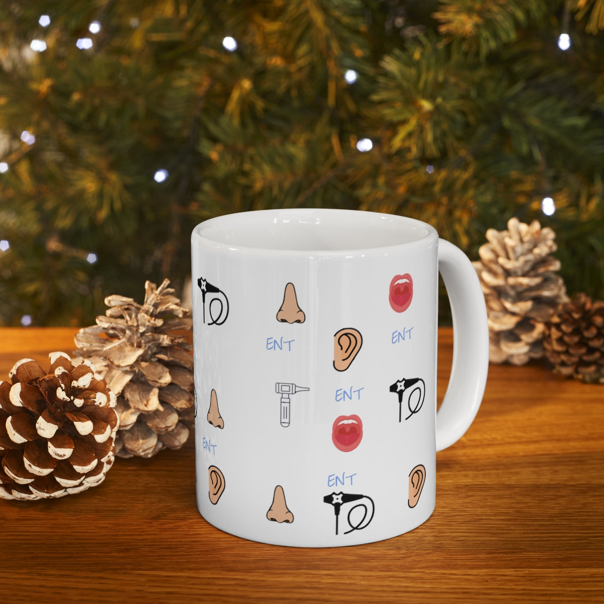 ENT mug Ear nose throat doctor , nurse coffee mug.