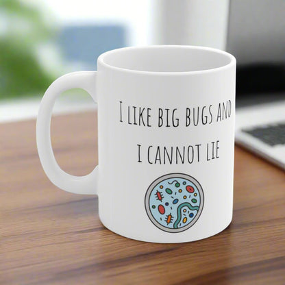 I like big bugs mug, infectious disease, public health, epidemiology, doctor, nurse, gift.