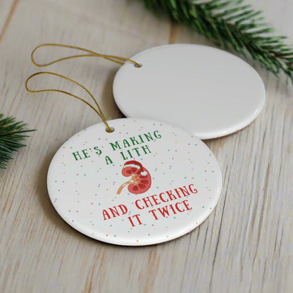 Kidney stones Christmas ornament, Medical puns, urology holiday gift, Lithotripsy, medical humor, doctor gift, nurse gift, Kidney surgery