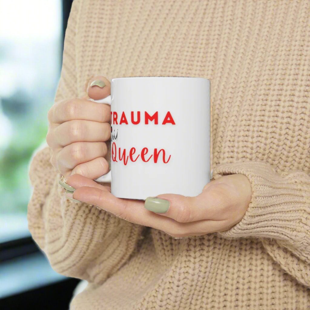 Trauma Queen mug, trauma nurse, ER nurse, Trauma surgeon, emergecy room doctor, Surgeon mug, resident, surgery, general surgery, doctor gift.