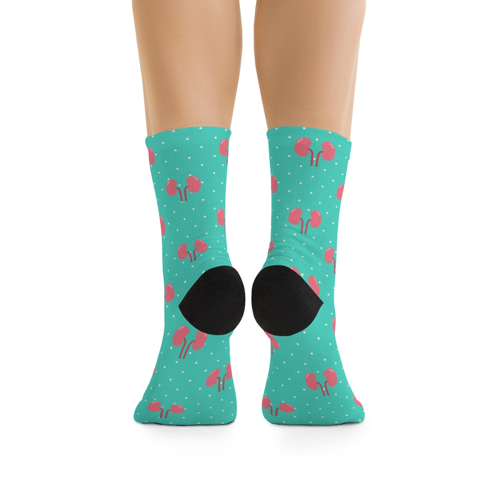 Blue Kidney Nephrology/ Urology socks, Nephrologist, urologist, urology resident, urology nurse gift.