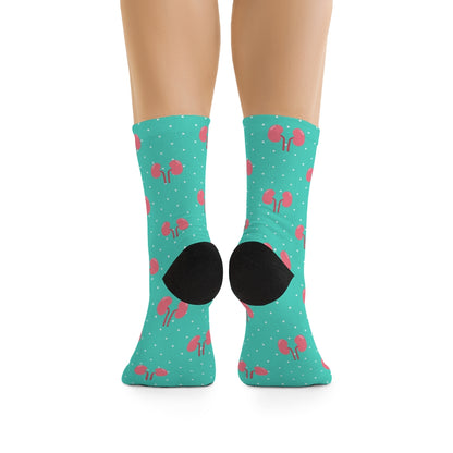 Blue Kidney Nephrology/ Urology socks, Nephrologist, urologist, urology resident, urology nurse gift.