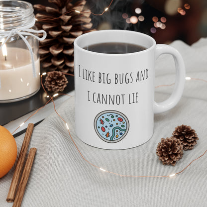 I like big bugs mug, infectious disease, public health, epidemiology, doctor, nurse, gift.