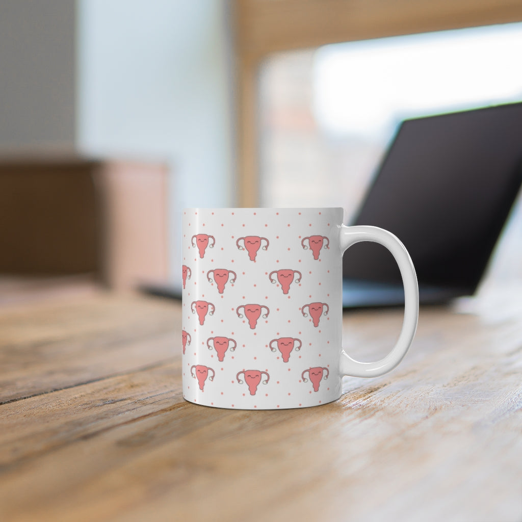 Uterus mug, Gynecology, Fertility, Obstetrics, Women's Health, Healthcare gift, Doctor, Nurse, PA, Surgeon, Medical Student.